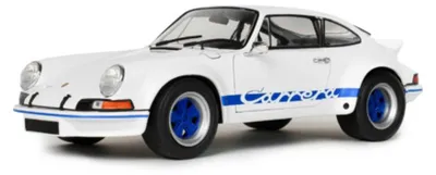 Produktbild von Solido 421186587 Porsche 911 RSR 1973 weiß blau 1:18