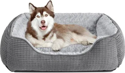 Produktbild von Weiches rosa Orthopädiesches Hundebett mit Antirutsch Boden