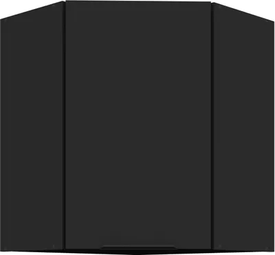 Produktbild von Küchen Eckhängeschrank 60x60 cm SIENA Schwarz Küche Küchenzeile Küchenblock