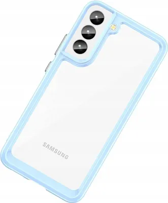 Image de Outer Space Case pour Samsung Galaxy S22+ (S22 Plus) Rigid Cover avec Gel Frame Bleu