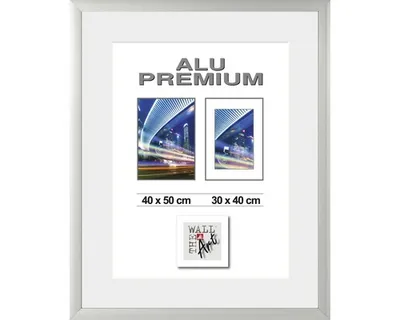 Produktbild von Aluminiumrahmen Quattro silber, 40 x 50 cm