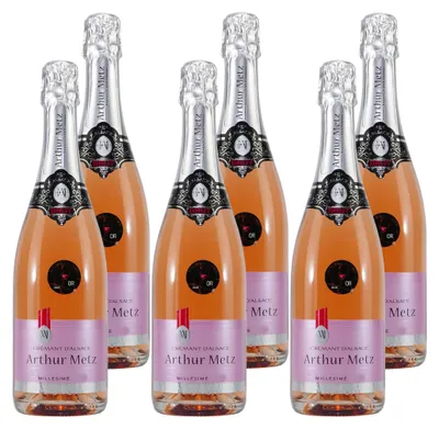 Produktbild von Arthur Metz Crémant d'Alsace Rosé -trocken- (6 x 0,75L)