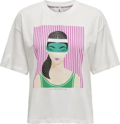 Immagine prodotto di Only Wendie Life Maglietta a maniche corte Bianco L Donna Bianco L
