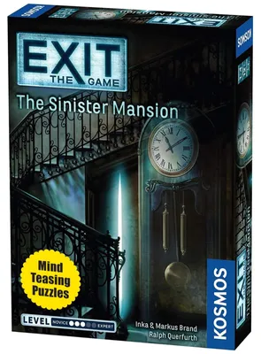 Produktbild von EXIT The Sinister Mansion Level 3 5 Unique Escape Room Game 1-4 Players Puzzle Solving Strategy Board Games for Adults und Kids Ages unheimliche Villa