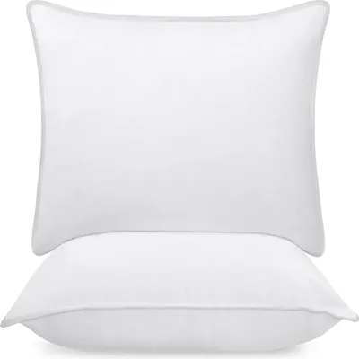 Image de Oreillers - PROMO LINGE - Polyester - 40 x 40 cm - Blanc Lot de 4