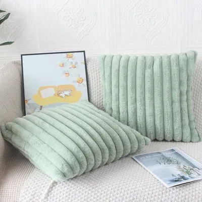 Immagine prodotto di Set di morbidi cuscini da divano 50 cm x 50 cm, due pezzi, decorativi
