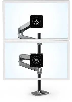 Imagen del producto de Ergotron 45-549-026 Ergotron Tischhalter LX 2-Monitore-40"-18kg -ALU-