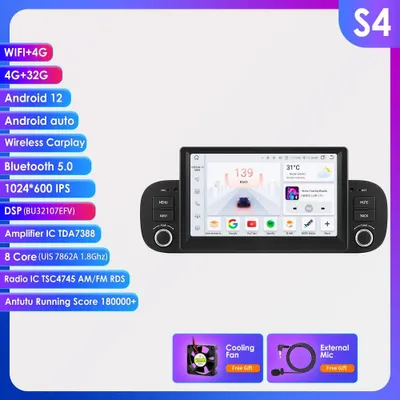 Zdjęcie produktu dla Radio samochodowe Android 13 - System multimedialny do samochodu - System nawigacji - CarPlay - Android Auto