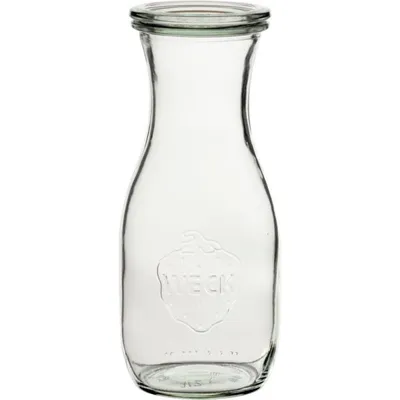 Image de WECK Flasche 4-tlg., mit Deckel, Dichtungsring, Klammer, Inhalt: 0,50 Liter