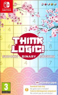 Image de Nintendo Games Switch Think Logic ! Sudoku - Binary - Suguru Code In Box Multicolore PAL Multicolore PAL