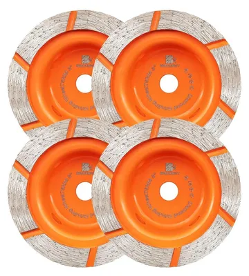Productafbeelding van Diamantslijptol 75 mm, 4 stuks, geschikt voor beton, metselwerk, graniet, marmer, natuursteen, met 10 mm aansluiting