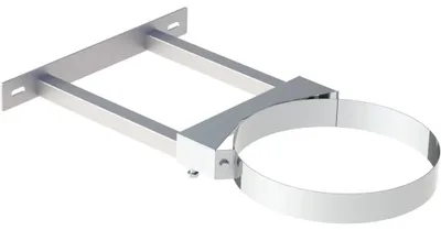 Produktbild von Jeremias DW-FU Wandhalter verstellbar 250-360 mm Edelstahl zweistrebig für Abgassystem Innendurchmesser 250 mm