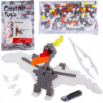 Produktbild von DK Pterodaktyl 3D Bügelperlen-Set Dinosaurier Bastelset
