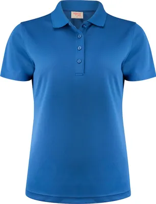 Produktbild von Rotes Piqué Poloshirt PrinterRED Smash Lady mit Ton-in-Ton 4-Knopf-Verschluss