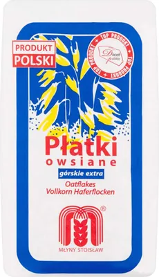 Zdjęcie produktu dla Młyny Stoisław Płatki Owsiane Górskie Ekstra 500 G