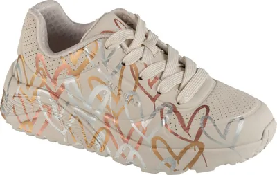 Produktbild von Skechers JGoldCrown: Uno Lite - Metallic 314067L-NTMT, Sneaker, für Mädchen, Weiß