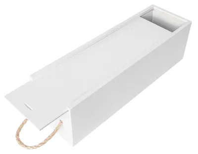 Productafbeelding van Creative Deco Wit Houten Wijnkist Cadeau Opbergdoos, 35,1 x 11 x 10 cm