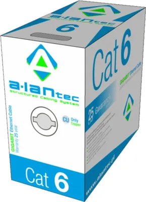 Productafbeelding van Alantec bulk kabel - 305 meter - UTP - CAT 6 - Helgrijs