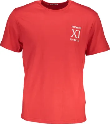 Produktbild von Bikkembergs Herren T-Shirt Rot BKK1MTS05_RORED : Größe - M Größe: M