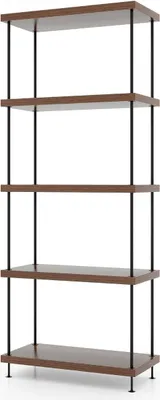 Immagine prodotto di Scaffale in piedi a 5 livelli con struttura in metallo Scaffale per libreria industriale 60 x 29,5 x 147 cm