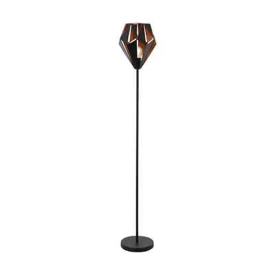 Produktbild von EGLO Stehleuchte CARLTON 1 Schwarz und Kupfer 49994