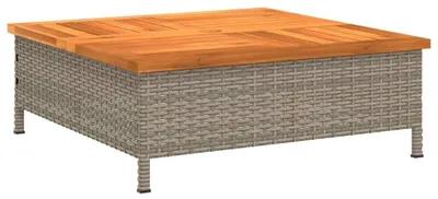 Productafbeelding van Tuintafel van poly rattan en acaciahout