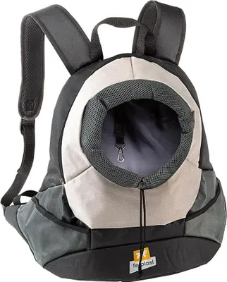 Image de Ferplast Kangoo Grand Sac À Dos Gris Pour Chat Et Chien
