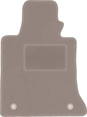 Produktbild von Fahrerfußmatte Velours beige passend für Mercedes GLK X204 (2008-2015, SUV) – mit Befestigungen – passgenau