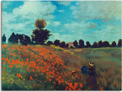 Produktbild von ARTland Leinwandbild Die Mohnblumen, 1873 Größe: 40x30 cm