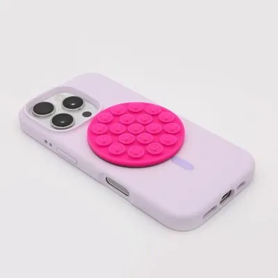 Obrázek produktu pro Rabbiter MagSuctionGrip pink, Madlo, Růžová, Termoplastický polyuretan (TPU), Univerzální, 1 kusů