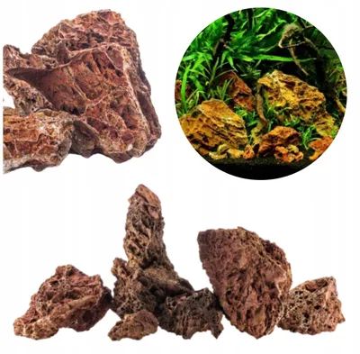 Zdjęcie produktu dla Ozdoba do akwarium, liść klonu brązowo-czerwony, 1 kg kamienia dekoracyjnego