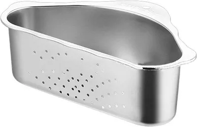 Image de Tuyau d'évacuation triangulaire en acier, avec supports – réservoir de drainage multifonctionnel pour les  alimentaires et les fruits