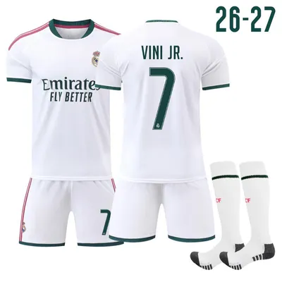 Produktbild von "#7 VINI JR. 26-27 Real Madrid home game football jersey for Kids and Adults SIZE: "XS