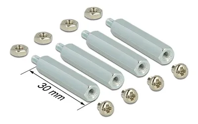 Obrázek produktu pro DeLOCK 18215, Stříbrná, Nerezová ocel, 30 mm