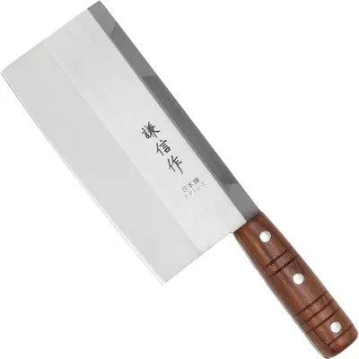 Produktbild von Chinesisches Hackmesser, rostfrei, Holzgriff, 18 cm Nr. 40460