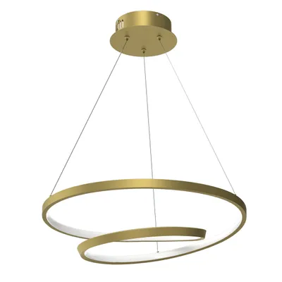 Zdjęcie produktu dla Lampa wisząca LED LUCERO złoto-biała 48W Neutralna biel 2400lm metal wym:90x50x50cm IP20 Milagro