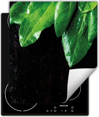 Produktbild von DarHaus Herdabdeckplatte 45x52 cm Anti Rutsch Matte Aufrollbar, schwarz - Küche