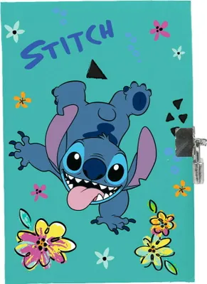 Zdjęcie produktu dla Pamiętnik mały B6 zapinany na kłódkę Stitch