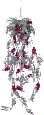 Produktbild von Lavendel Blumengirlande - 1x Stuck - rosa - Kunstpflanze - 80 cm