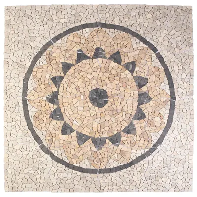 Obrázek produktu pro Mozaika "Slunečnice", vícebarevná, 120 x 120 cm, mramor