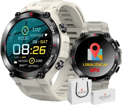 Obrázek produktu pro Chytré Hodinky Giewont GPS Pionýr GW460-3 - Light Stone