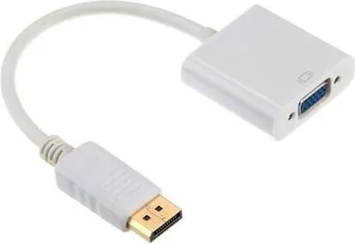 Obrázok produktu pre Gembird A-DPM-VGAF-02-W, VGA (D-Sub), DisplayPort, Samec, Samica, 1920 x 1200 px, 1080p