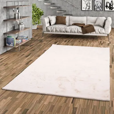 Produktbild von Luxus Super Soft Fellteppich Plush Creme, Größe:70x140 cm
