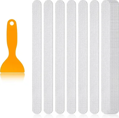 Produktbild von 24 Stück Anti-Rutsch-Aufkleber, Duschaufkleber, Sicherheitsstreifen für die Badewanne, transparent, selbstklebend, Anti-Rutsch-Streifen, Aufkleber für Badewannen und Duschen (2 x 38 cm)
