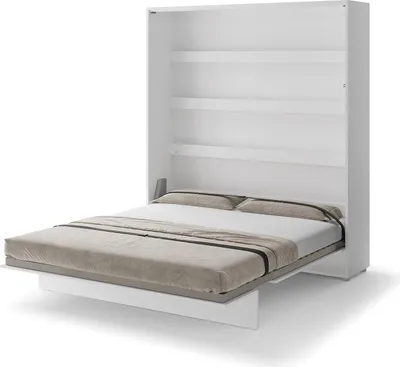 Produktbild von Schrankbett 180 x 200 Vertikal BC-13 Weiß Matt LENART BED CONCEPT Wandklappbett