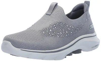 Productafbeelding van Skechers Go Walk 7 Bling sneakers voor dames, grijs, maat 38.5 EU