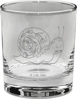 Produktbild von Mr. & Mrs. Panda Tumbler Schnecke Sir - Transparent - Geschenk, Whiskey, Gute Laune, Weisheit, Scotch Glas, Motivation, Whiskyglas, Lebenseinstellung, Schnecken, Lowball