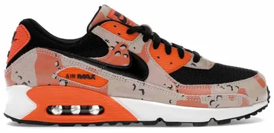 Produktbild von Nike Air Max 90 Premium Bio Beige Safety Orange Camo - EU 40.5
