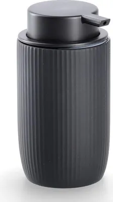 Zdjęcie produktu dla Ceramiczny prążkowany dozownik na mydło, Ø 7,7 cm