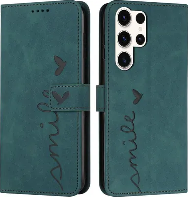 Produktbild von Samsung Galaxy S25 Ultra Hülle - Coverup Smile Klapphülle - Grün